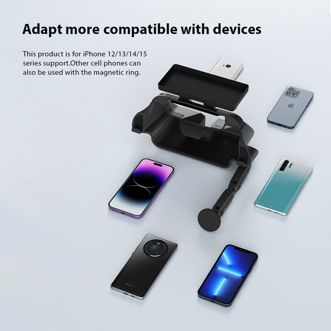 Tesla Phone Stand O - Strong Magnetic Phone Stand, Spacious Center Console Storage, Under Screen Box, Behind Screen Tray, Tissue Holder - Specifically Designed for Tesla Model 3/Y Owners(LD-TS2))