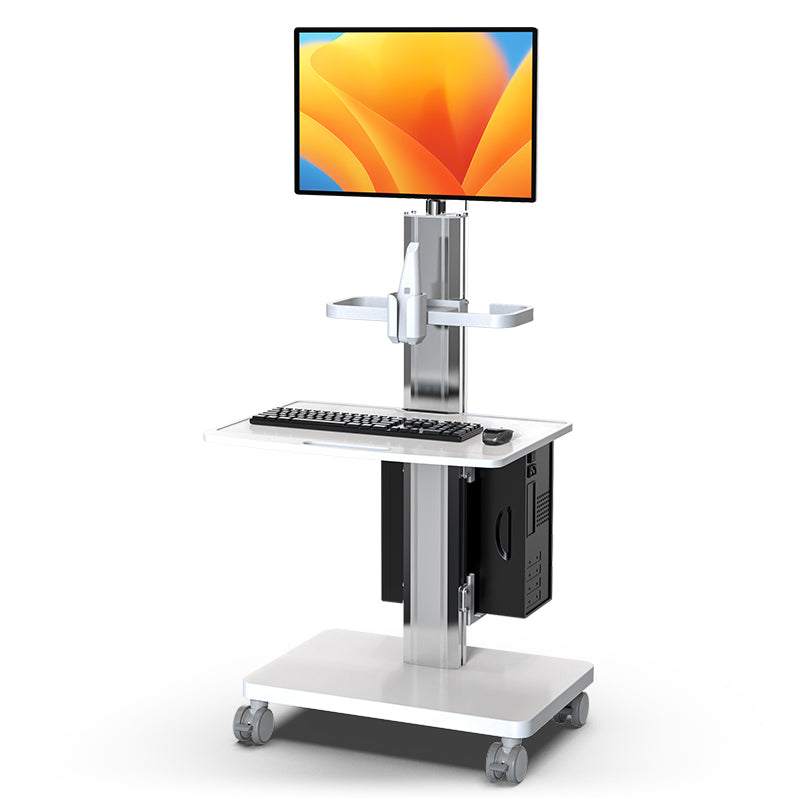 OC-1TS Dental Laboratory Equipment-Silent Wheel, Dental Scanning, Medical Moving Host/Monitor Equipment-Removable Display Case, Bracket