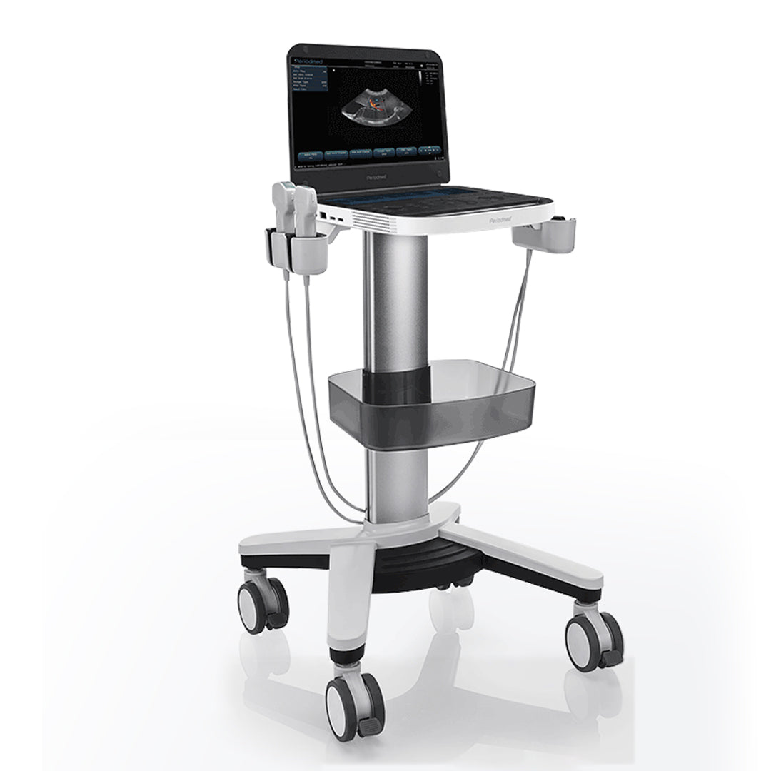 MT-1 Bewiser Ultrasound Medical Cart with Monitor Stand - Mobile Laptop Cart for Medical Use, Ideal for Ultrasound and B-Scan Equipment