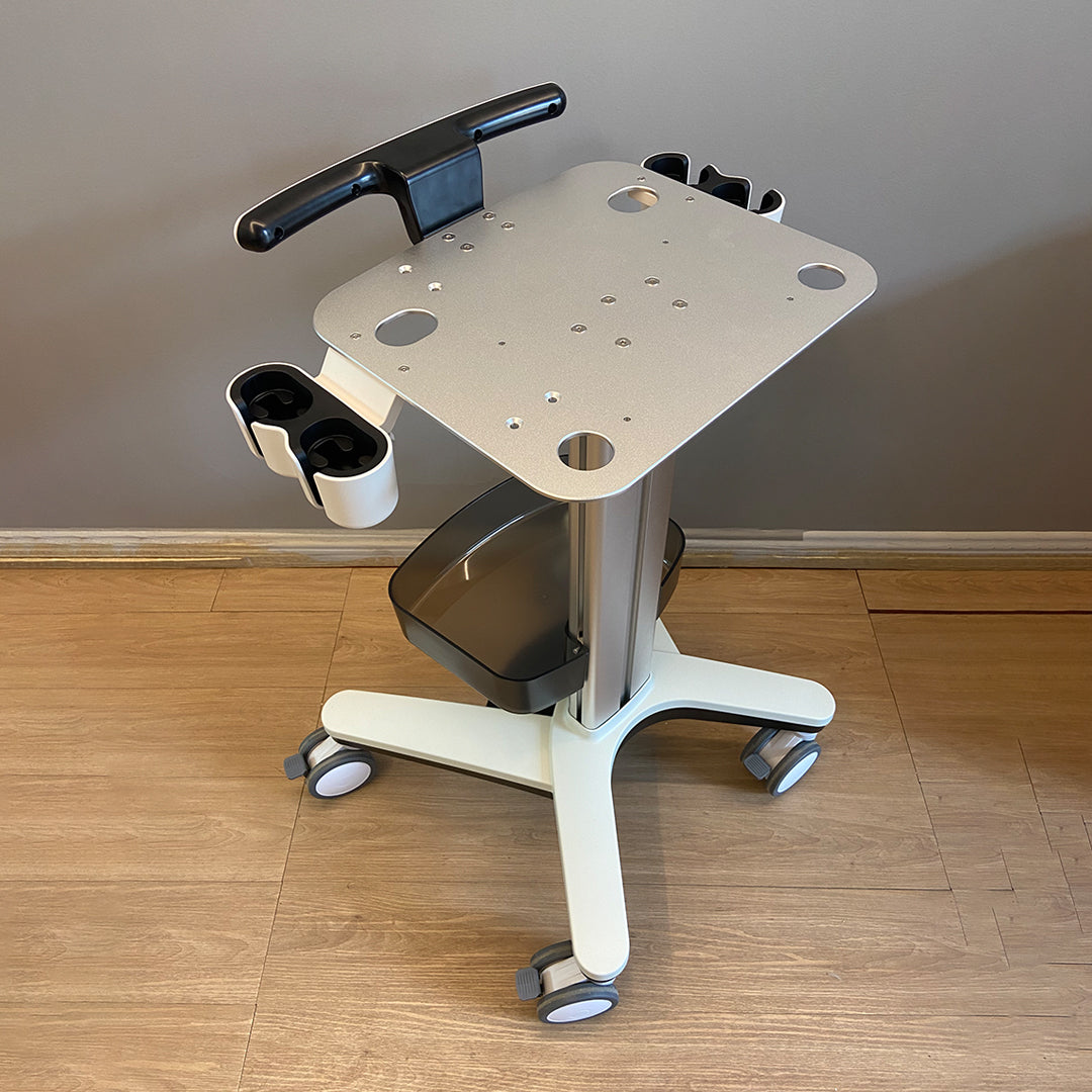 MT-1 Bewiser Ultrasound Medical Cart with Monitor Stand - Mobile Laptop Cart for Medical Use, Ideal for Ultrasound and B-Scan Equipment