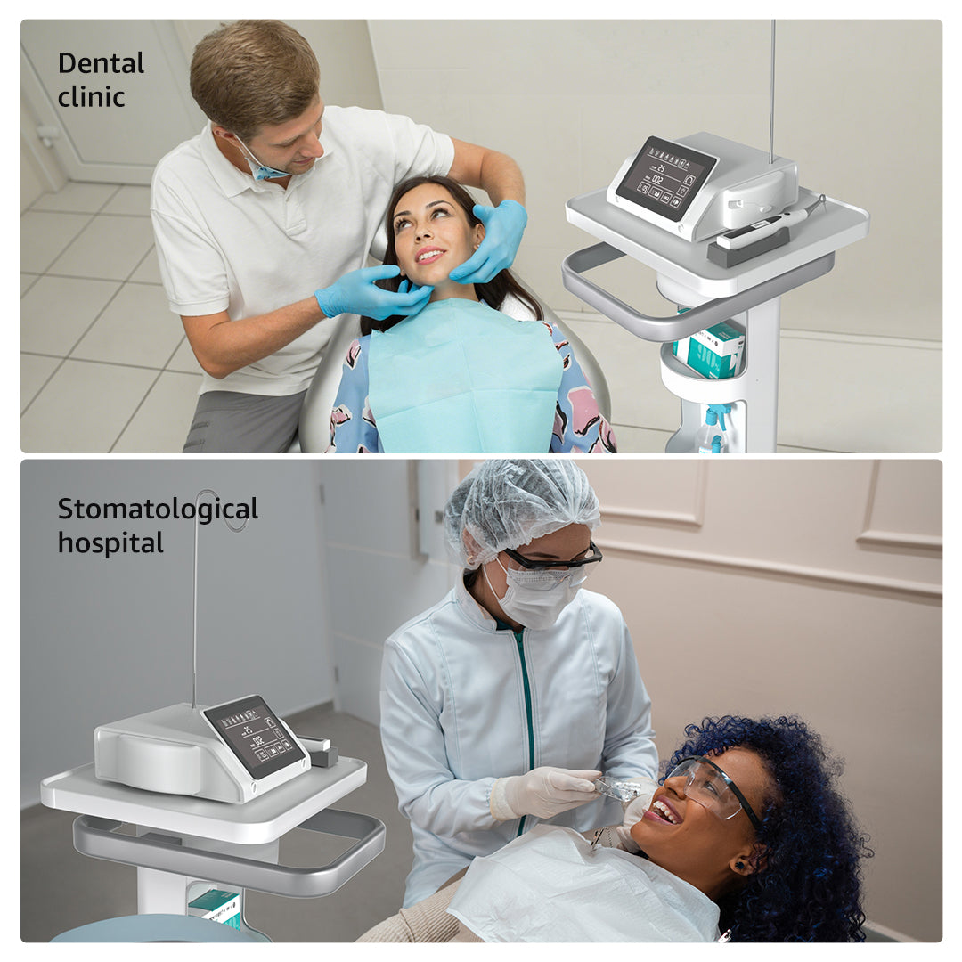 GM-1 Dental Implant Surgical Machine with Bone Cutting Workstation, Treatment Sandblaster & Mobile Cart for Dental Clinics
