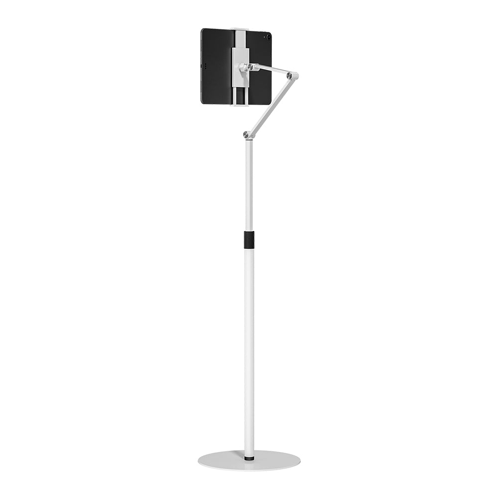 Tablet Floor Stand,Adjustable Universal 360-degree Rotatable Metal Tablet Holder,Phone Stand, Compatible 4.7-12.9" Screen(FS-1)