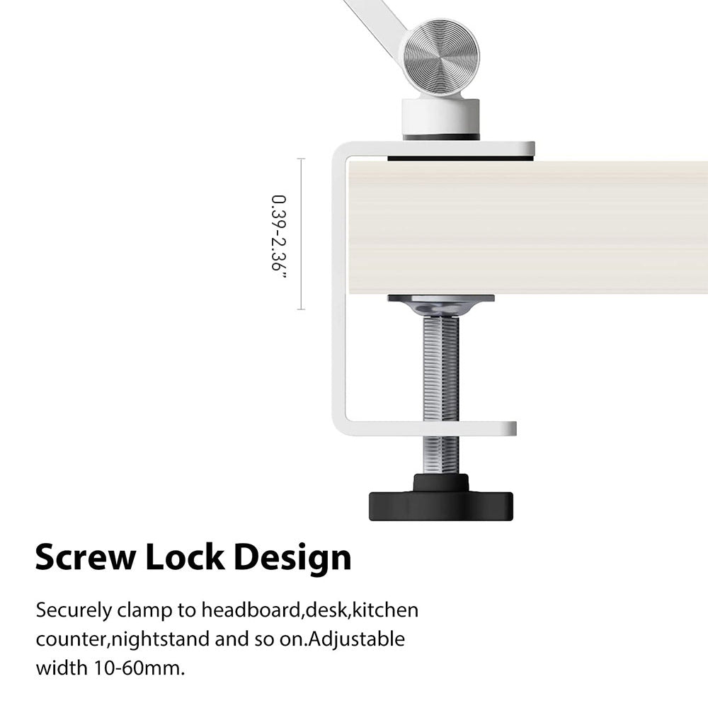 Tablet Holder, Cellphone Holder , IPad Holder With Clamp Desk Mounted Angle Adjustable Compatible with 4.7"- 15.6" Screen (CS-2)