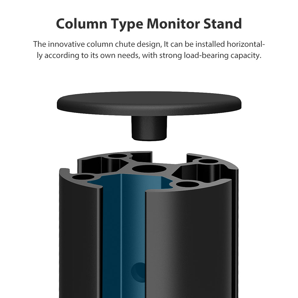 Dual Monitor Arms Fully Adjustable Desk Mount Stand Fits 2 Screens up to 32 inch, Weight Capacity 22lbs per Arm(BP200)