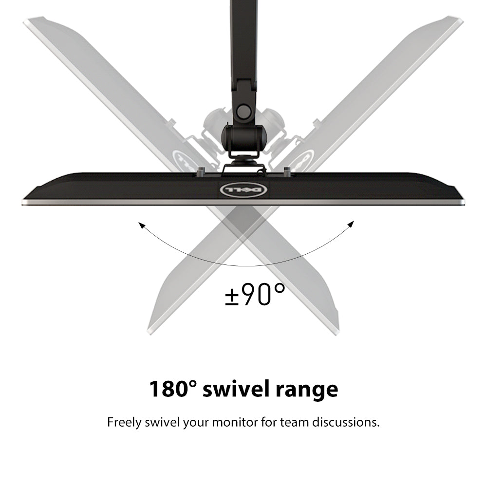 Dual Monitor Arms, For 2 Monitors,Fully Adjustable Gas Spring Desk Mount Swivel Bracket With Clamp, Grommet For Display Up to 32 Inch(D5-Dual)