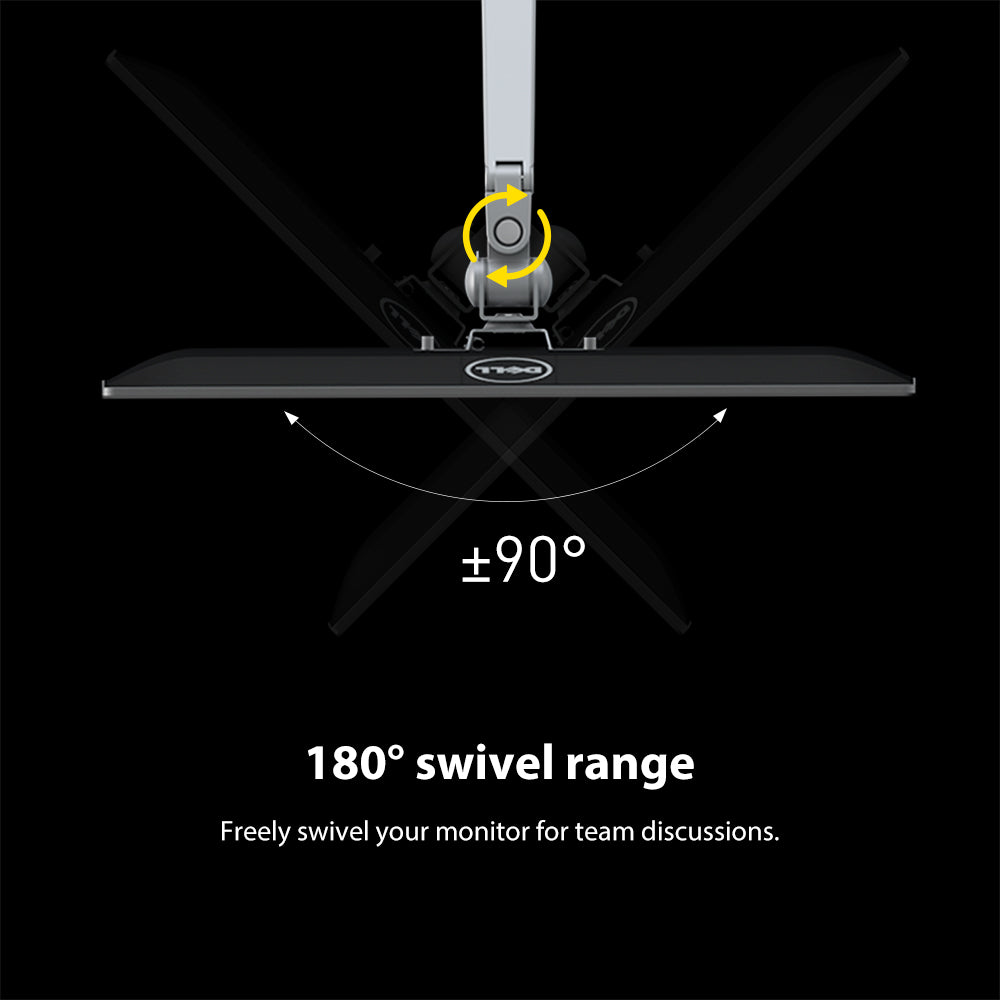 Single Monitor Arm Mount Stand Fully Adjustable Gas Spring Desk Mount Swivel Bracket with C Clamp,Grommet  For 32 Inch(D5)