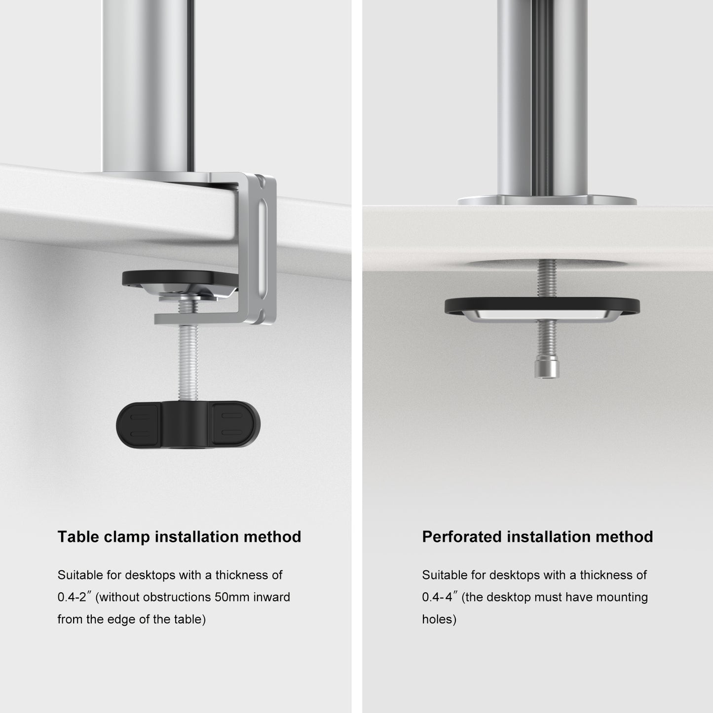 Single Monitor Arm Desk Mount for 32 Inch Display,Fully Adjustable Monitor Stand Mount with Height/Angle Adjustable,Tilt/Swivel/Rotation(L-One)