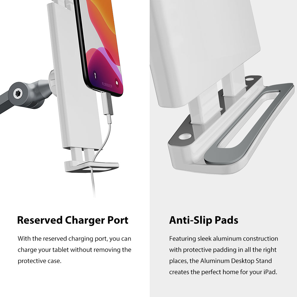 Tablet Holder, Cellphone Holder , IPad Holder With Clamp Desk Mounted Angle Adjustable Compatible with 4.7"- 15.6" Screen (CS-2)