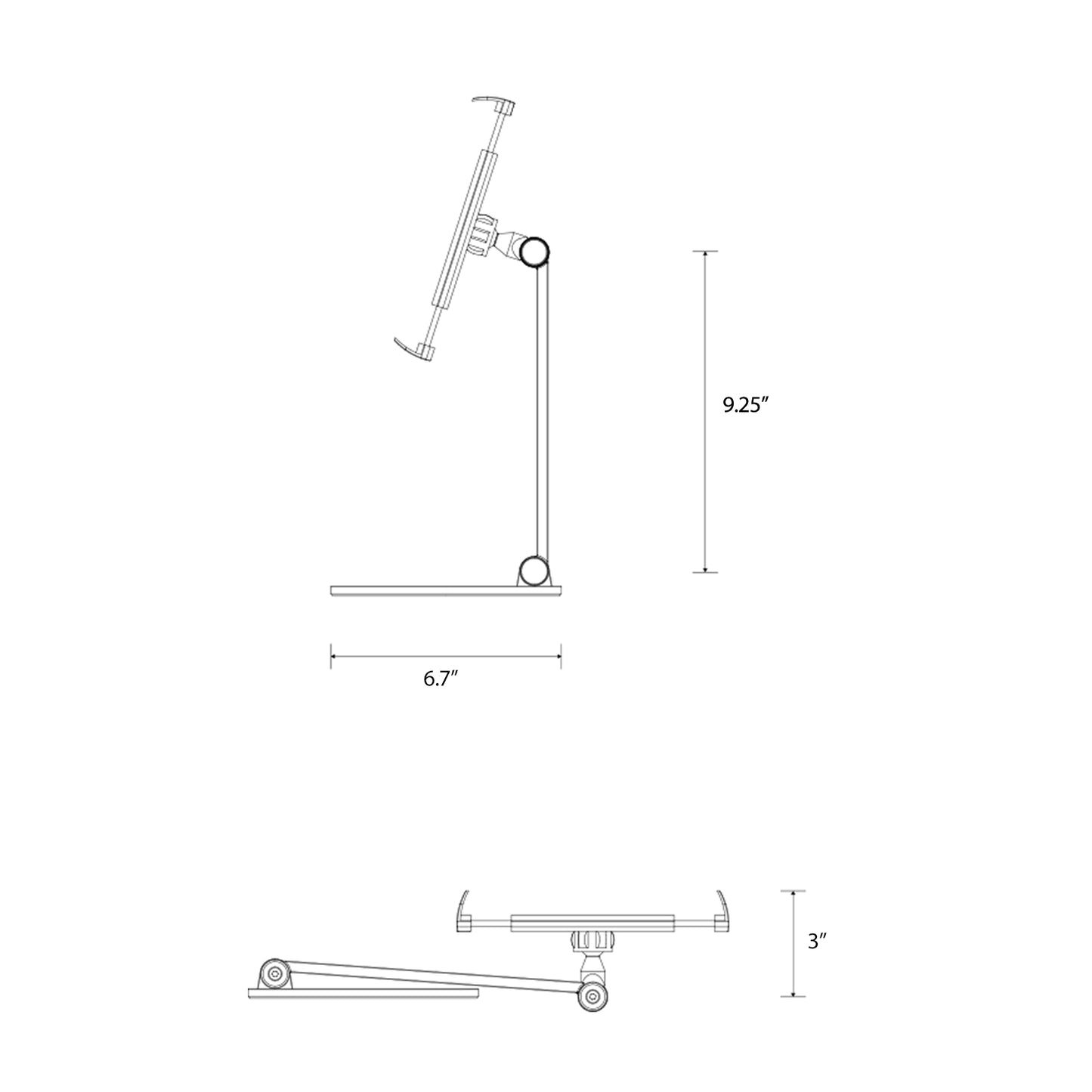 Phone Stand Adjustbale Portable IPad Stand Desktop Aluminum Tablet Stand Compatible With IPad Samsung Nintendo (Matrix-1)