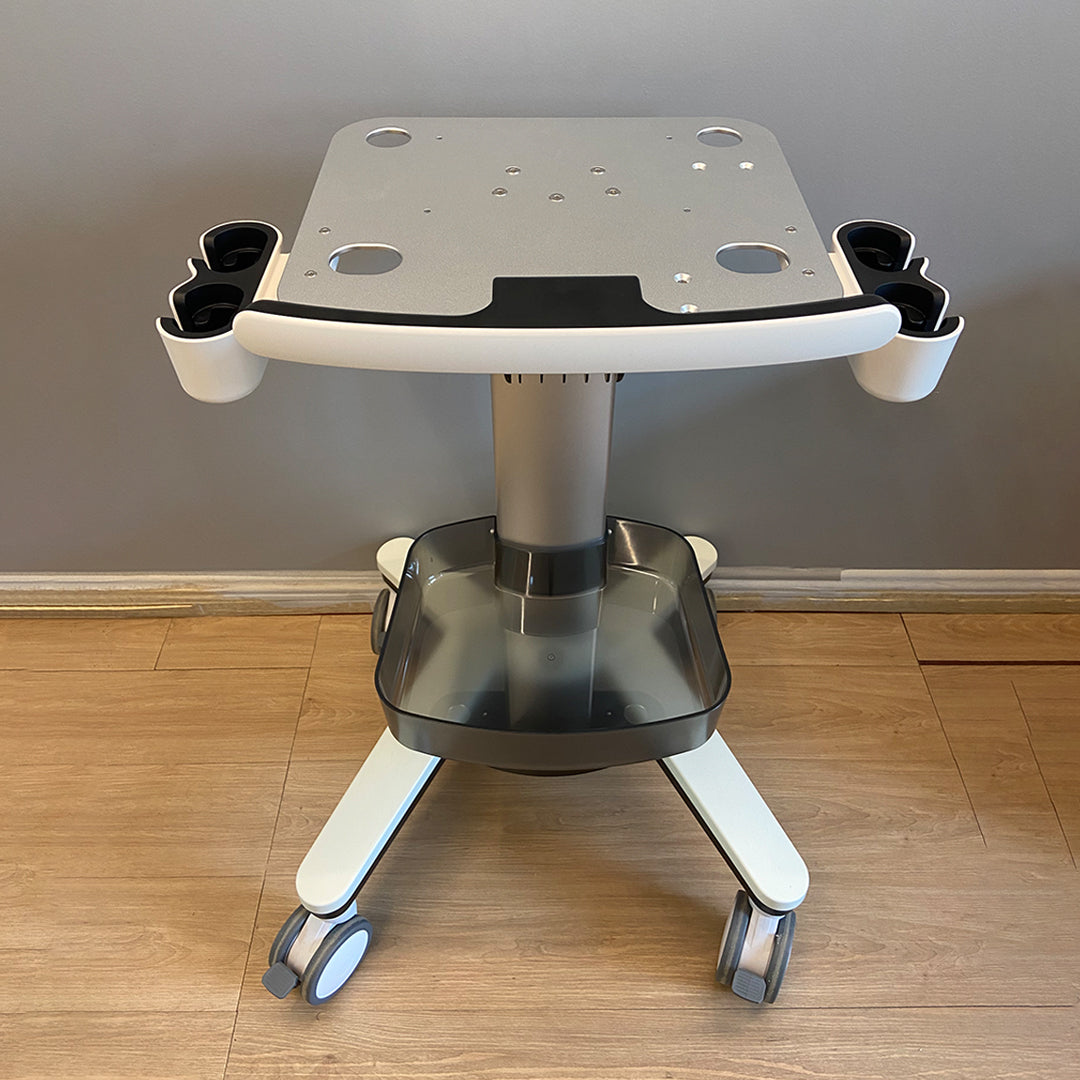 MT-1 Bewiser Ultrasound Medical Cart with Monitor Stand - Mobile Laptop Cart for Medical Use, Ideal for Ultrasound and B-Scan Equipment