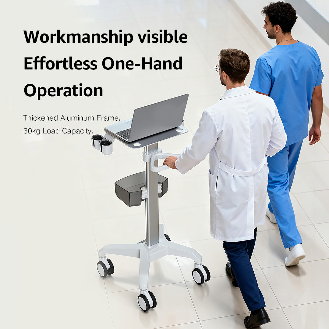 DMB-102 Bewiser Ultrasound Medical Cart Trolley Multifunctional Instrument Trolley Fits Ultrasound Aesthetic ECG Machines