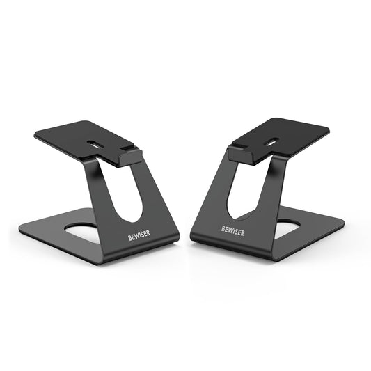 BEWISER Desktop Speaker Stands for 3-4" Metal Medium Size Speaker,PC Speakers,Gaming Speakers Weight Capacity up to 12 lbs(Pair)