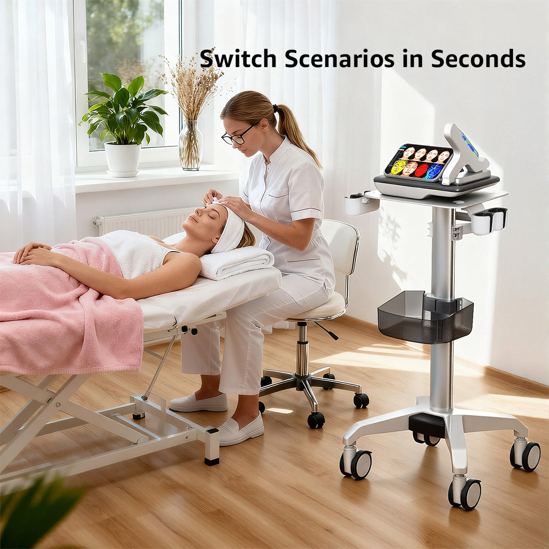 DMB-102 Bewiser Ultrasound Medical Cart Trolley Multifunctional Instrument Trolley Fits Ultrasound Aesthetic ECG Machines