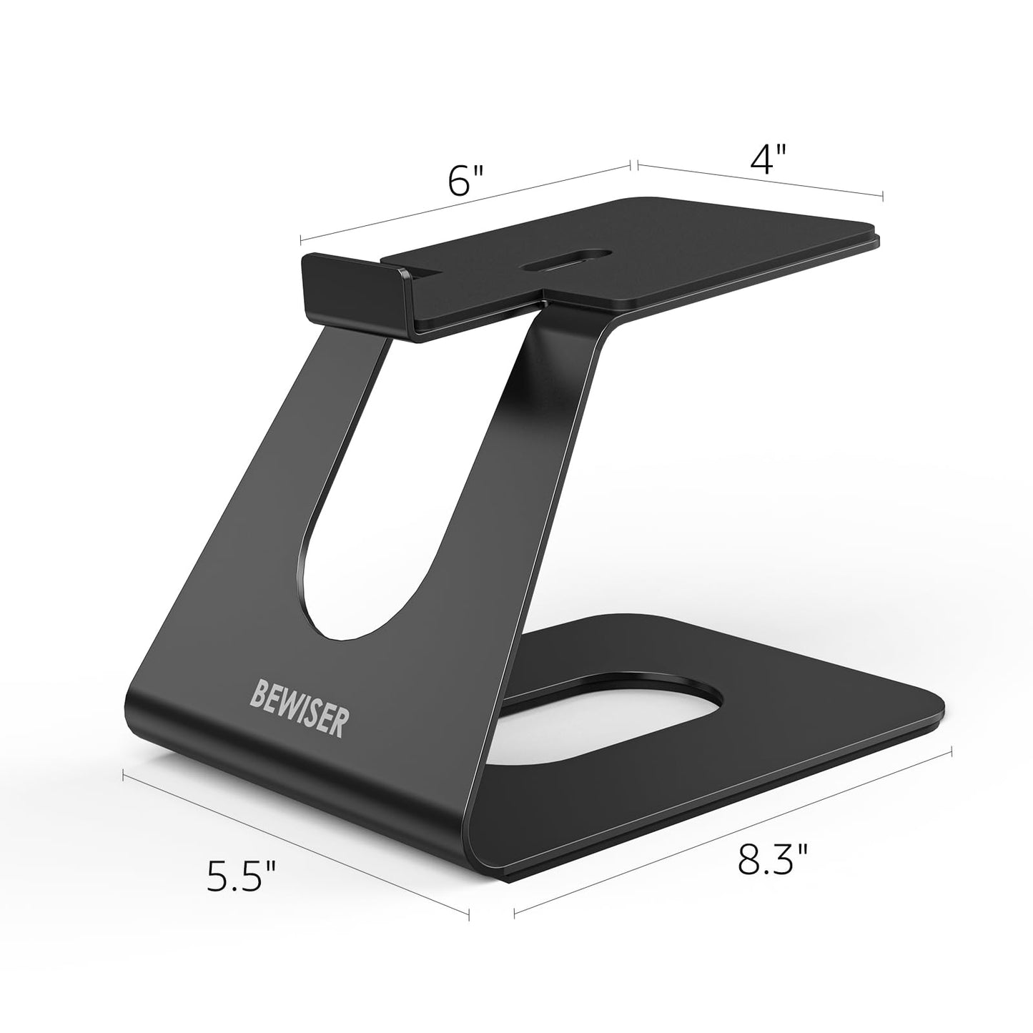 BEWISER Desktop Speaker Stands for 3-4" Metal Medium Size Speaker,PC Speakers,Gaming Speakers Weight Capacity up to 12 lbs(Pair)
