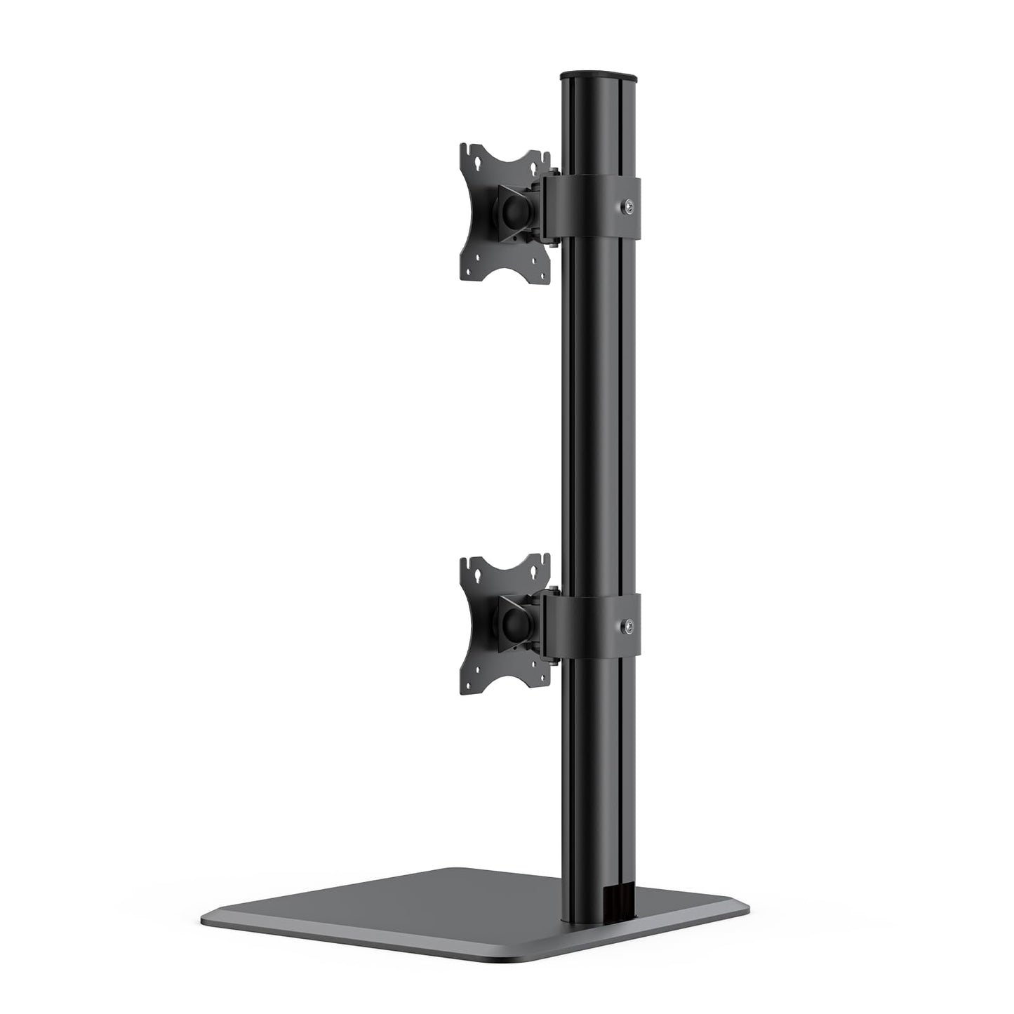 BEWISER Dual Monitor Stand - Vertical Heavy Duty Monitor Riser Fits Two 17 to 49 Inch Screen with Swivel, Tilt, Height Adjustable,weight capacity up to 33 lbs