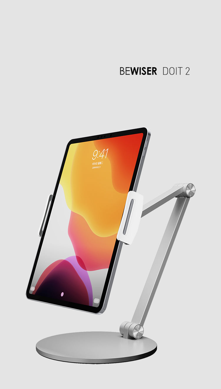 Doit2 Tablet Holder, Cellphone Holder IPad Holder Free Standing Angle Adjustable Compatible with 4.7"- 12.9" Screen