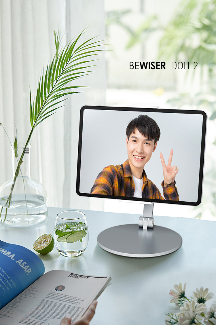 Doit2 Tablet Holder, Cellphone Holder IPad Holder Free Standing Angle Adjustable Compatible with 4.7"- 12.9" Screen