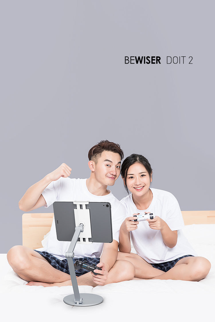 Doit2 Tablet Holder, Cellphone Holder IPad Holder Free Standing Angle Adjustable Compatible with 4.7"- 12.9" Screen