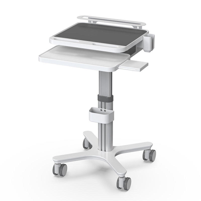 OC-3S BEWISER Medical Cart Mobile Trolley Cart Height Adjustable Easy Installation Pallet Cart with Oral Scanner Holder Laptop Workstation