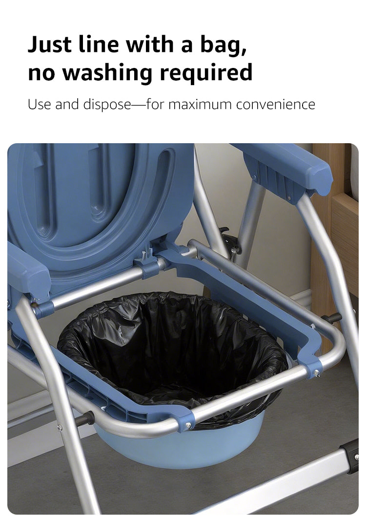 Foldable Commode Chair Bathroom Safety Equipment Direct Factory Sales for Elderly Care Products (BEWISER TC-1)