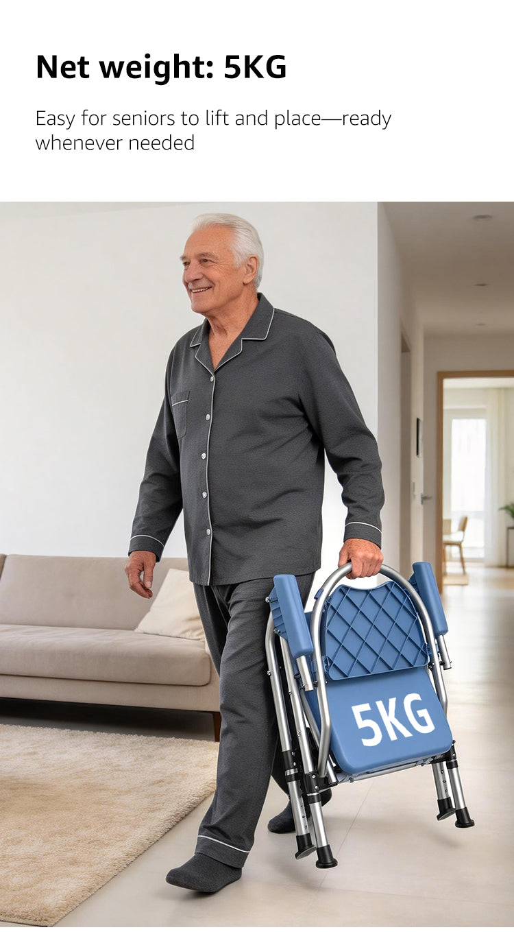 Foldable Commode Chair Bathroom Safety Equipment Direct Factory Sales for Elderly Care Products (BEWISER TC-1)