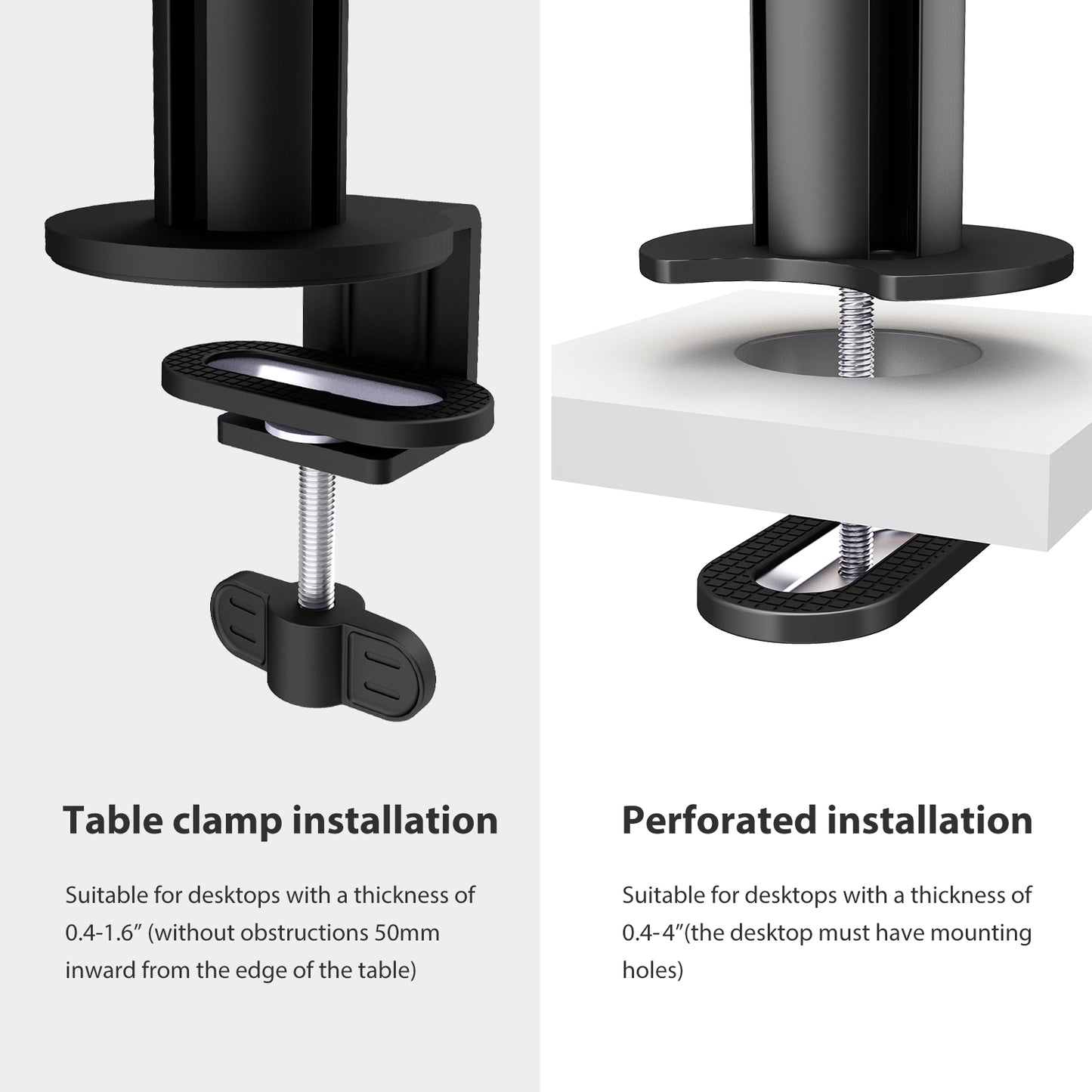 Dual Monitor Arms Fully Adjustable Desk Mount Stand Fits 2 Screens up to 32 inch， Weight Capacity 22lbs per Arm（BP200）